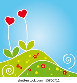 floral greeting card