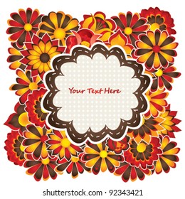 floral greeting card