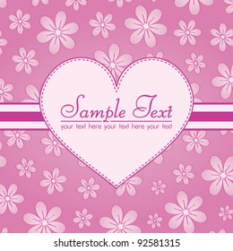 Floral greeting card