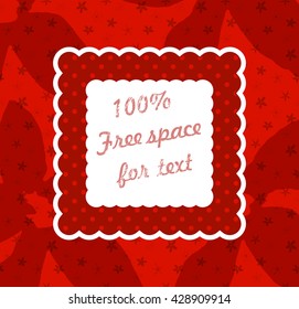 Floral Greeting Card with Blooming Flowers with Place for Your Text. Use for cards, invitation, etc.