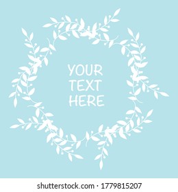 Floral greeting card and invitation template for wedding or birthday anniversary,