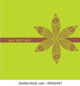 Floral greeting card with place for your text.