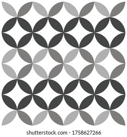 Floral grid pattern background, minimal abstract vector
