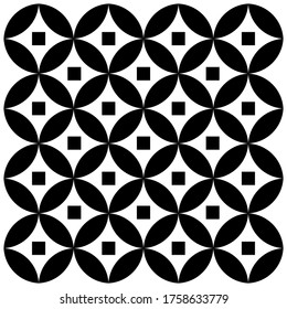 Floral grid pattern background, minimal abstract vector