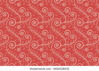 Floral Grid Seamless Pattern Design Background