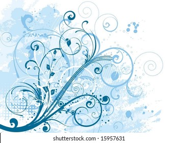 Floral grunge