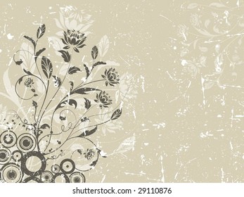 Floral grunge