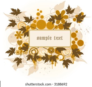 Floral grunge abstract, art background