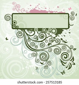 Floral grunge backdrop,