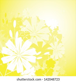 Floral Grunge Background
