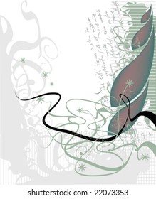 floral grunge background