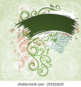 Floral grunge background