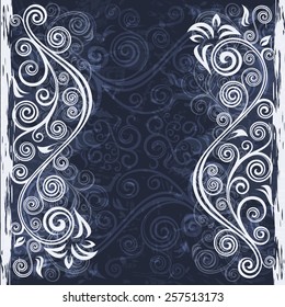 Floral grunge background