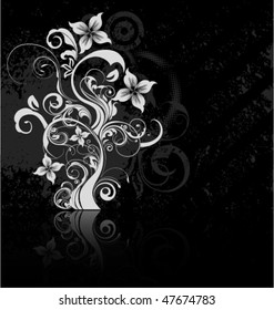 floral grunge background