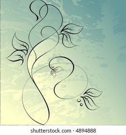 floral grunge background
