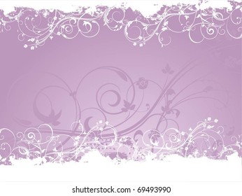 Floral grunge background