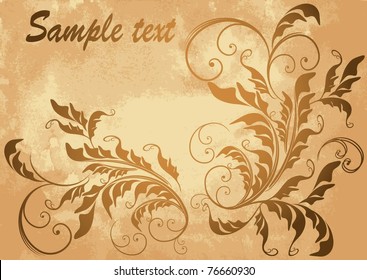 Floral grunge background