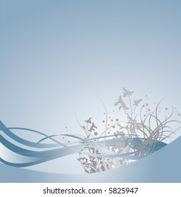 A floral grunge background with plenty of space for text