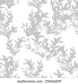 Floral grunge background. Vector seamless texture.