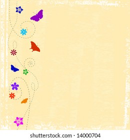 Floral Grunge Design