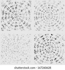 Floral grunge spirals 