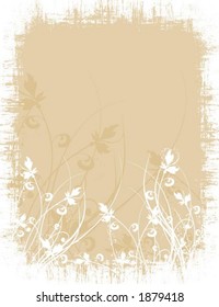 Floral grunge - vector