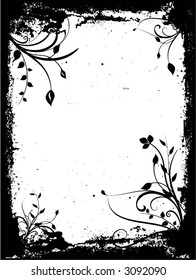 Floral grunge - vector