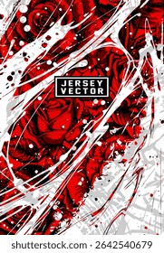 FLORAL HALFTONE PATTERN BACKGROUND FOR FULL SUBLIMATION JERSEY