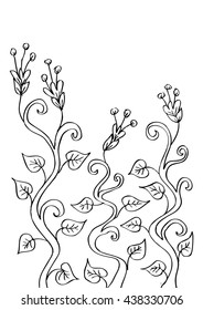  floral hand drawing background