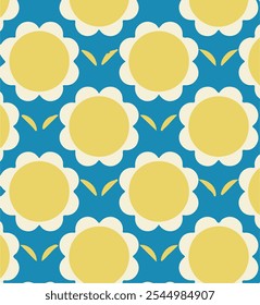 Floral mão desenho composição.Padrão de flor geométrico moderno. Estilo escandinavo retrô.