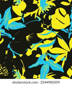 Composición floral del dibujo de la mano. Modelo geométrico moderno de la flor. Estilo escandinavo retro.