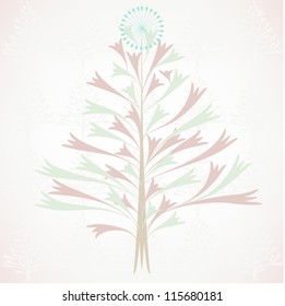 Floral hand drawn Christmas, Elements for design,, EPS10 Vector background