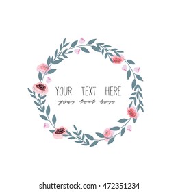 Floral hand drawn design