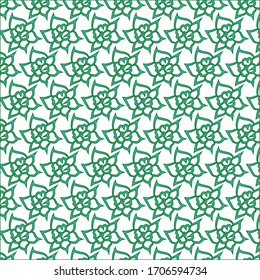 floral hand drawn pattern on white background.Vector Illustration