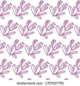 patrón dibujado a mano floral sobre fondo blanco.Patrón vintage.Ilustración vectorial