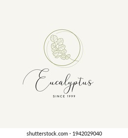 Floral hand drawn pre-made logo design template