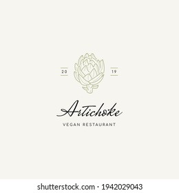 Floral hand drawn pre-made logo design template