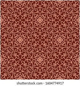 floral hand drawn seamless pattern