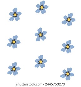 Patrón sin costuras dibujado a mano floral. Hermosa textura dibujada a mano de Vector. Fondo romántico para páginas de Web Guardar, invitaciones de boda, Textura de Vector de primavera rústica.