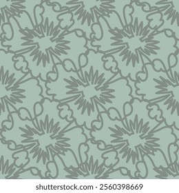 Floral hand drawn seamless pattern vector file one color floral. Floral pattern perfect for clothing, textile, wrapping, background, wallpaper.