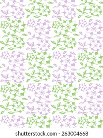 Floral hand drawn seamless pattern, vector illustration