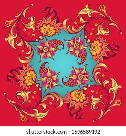 Floral hand drawn vector vintage border. Engraved nature elements and objects illustration. Frame design.