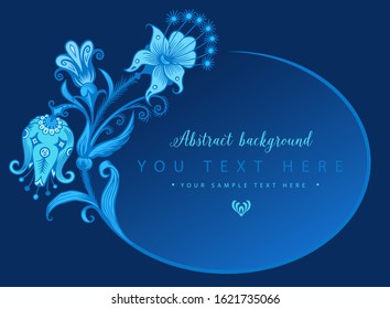 Floral hand drawn vector vintage border. Engraved nature elements and objects illustration. Frame design.