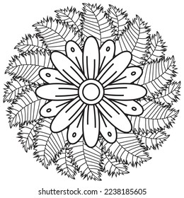 Floral, hand-drawn aster flowers in doodle style isolated on white background. Сoloring page for adults and kids, decorating kids' playroom or greeting card for vector illustration.
