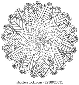 Floral, hand-drawn aster flowers in doodle style isolated on white background. Сoloring page for adults and kids, decorating kids' playroom or greeting card for vector illustration.