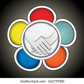 Floral Handshake