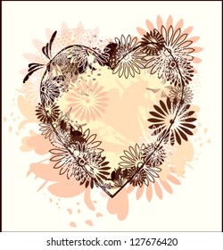 floral heart