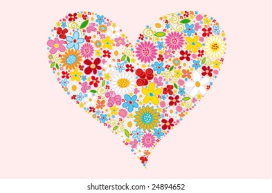 Floral heart