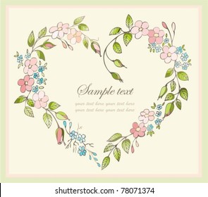 Floral  heart.