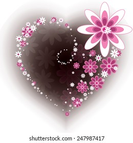 Floral Heart Design.